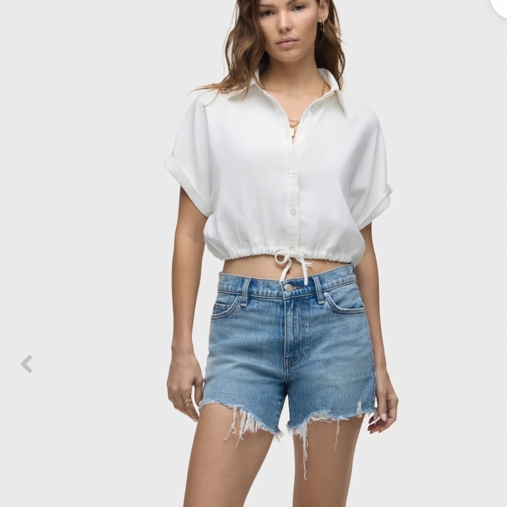 Hudson Distressed Jean Shorts